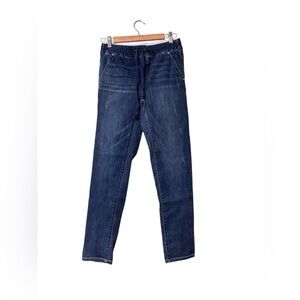 Democracy High Rise "Ab"Leisure Blue Jogger Jeans Size 0 Blue Pull On